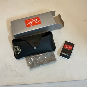 Ray-Ban Black Sunglasses Case with Logo